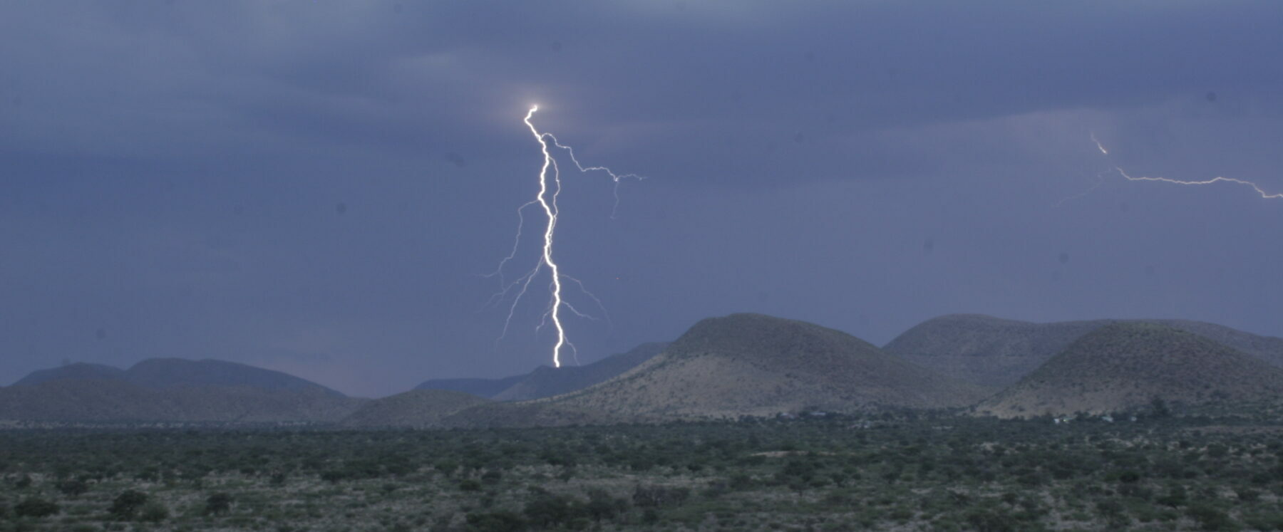 Lightning strike - Summer rains and wildfires